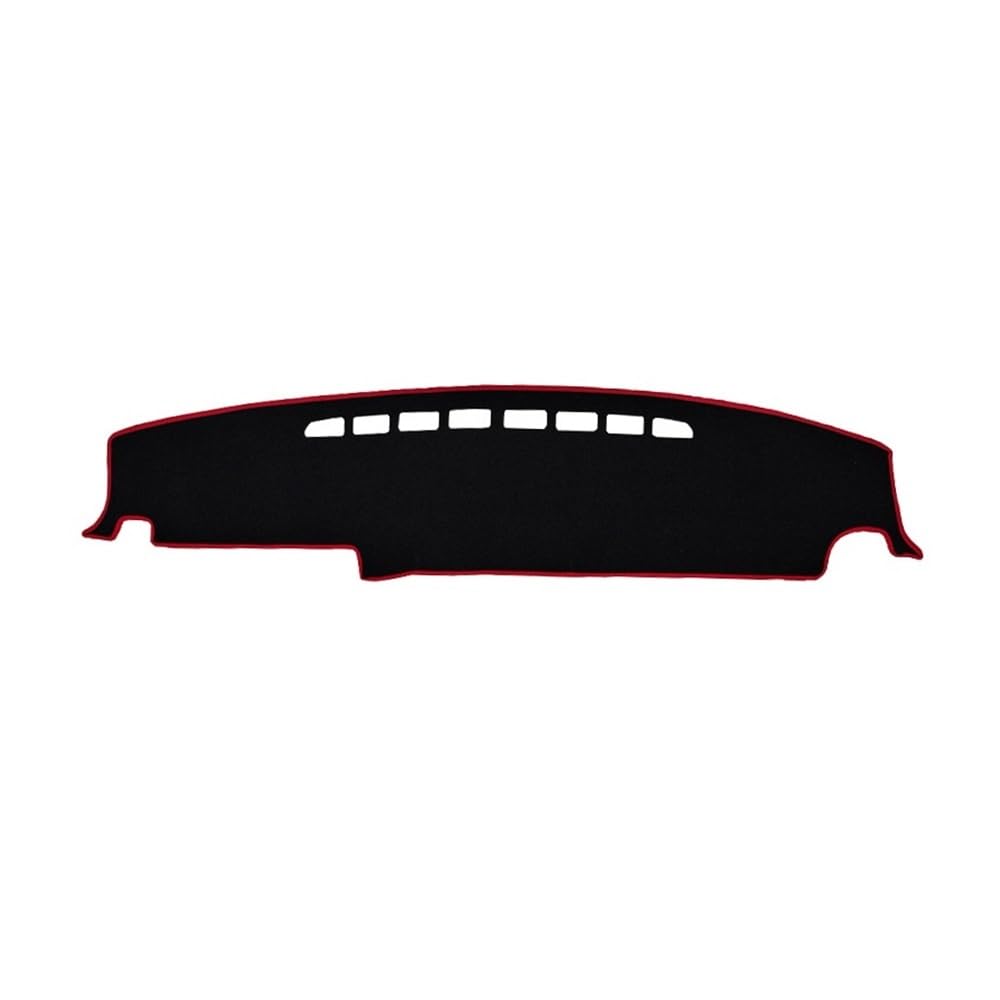 Auto Armaturenbrett Abdeckung Anti-Rutsch-Auto-Armaturenbrett-Teppich-Abdeckungsteile Für Haval Für H5 2025 Sonnenschutzmatten-Pads Rahmenschutz Innendekoration(Red Thread) von Fuicotto