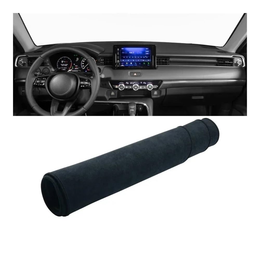 Auto Armaturenbrett Abdeckung Für Hon┐da Für HRV Für Vezel 2021 2022 Auto Dashboard Abdeckung Dash Matte Sonnenschutz Instrument Panel Nicht-slip Pad(B Black LHD) von Fuicotto