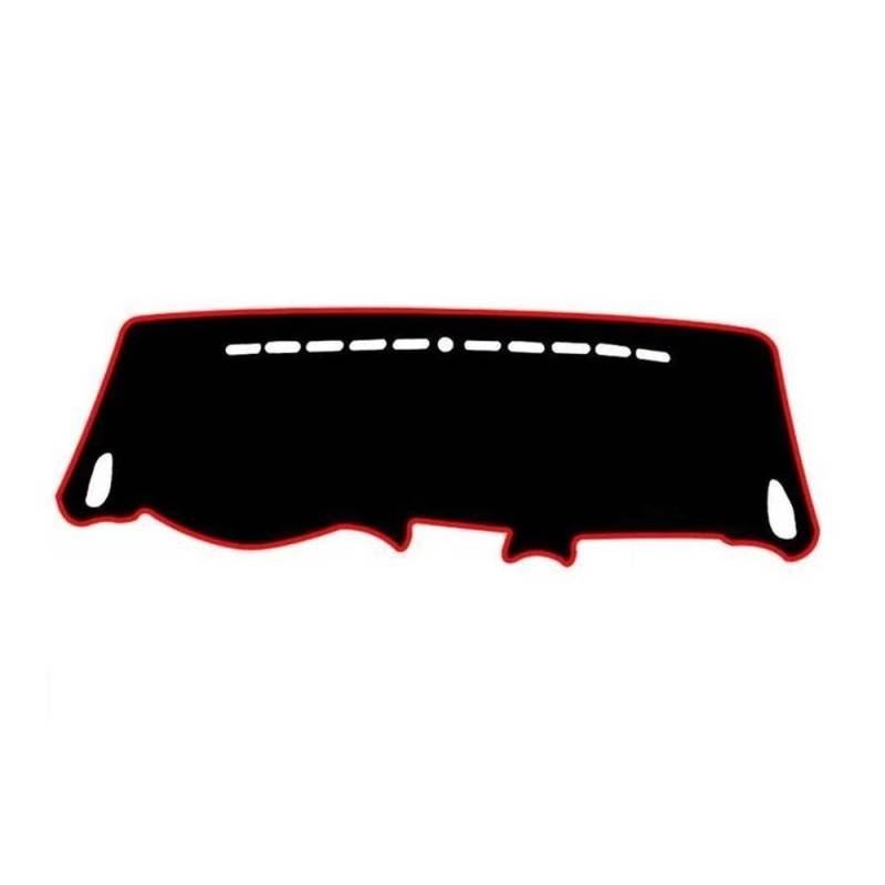 Auto Armaturenbrett Abdeckung Für Kia Für Carens UN 2007 2008 2009 2010 2011 2012 Auto Armaturenbrettabdeckung Sonnenschutzmatte Pad Innenarmaturenbrett Schutzteppich(RHD,Black(Red Edge)) von Fuicotto