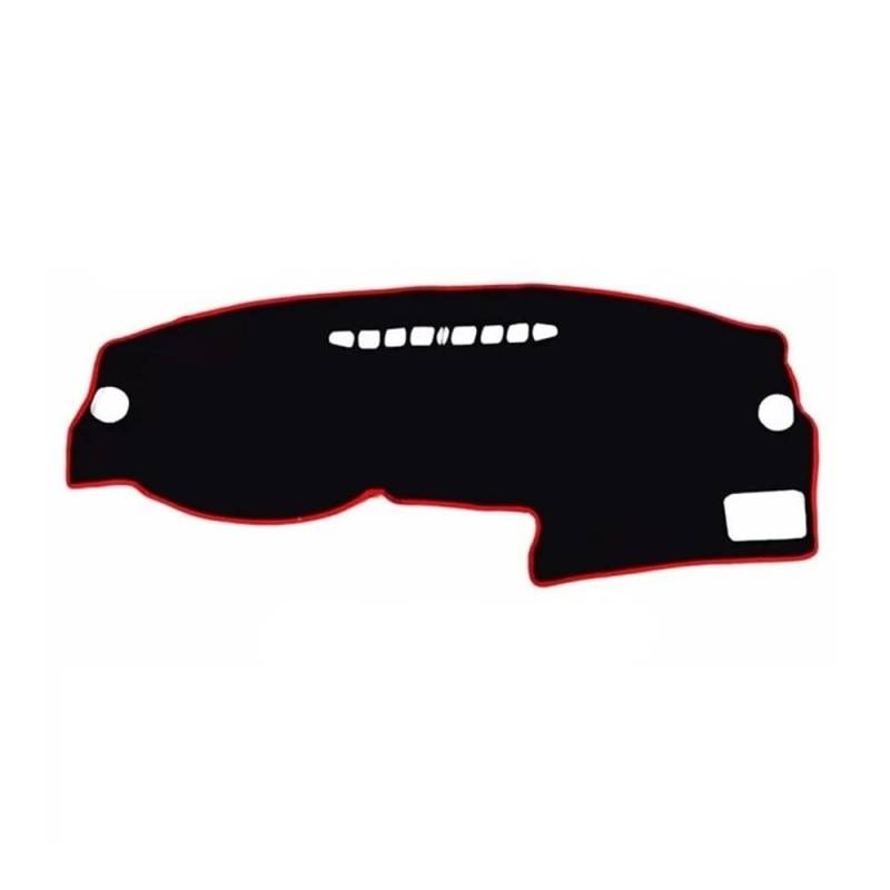 Auto Armaturenbrett Abdeckung Für V&W Für Jetta Für Golf 4 MK4 1997 1998 1999 2000 2001 2002 2003 Dashmat Abdeckung Pad Matte Armaturenbrett Sonnenschutzdach Teppich Auto(LHD,Black(Red Edge)) von Fuicotto