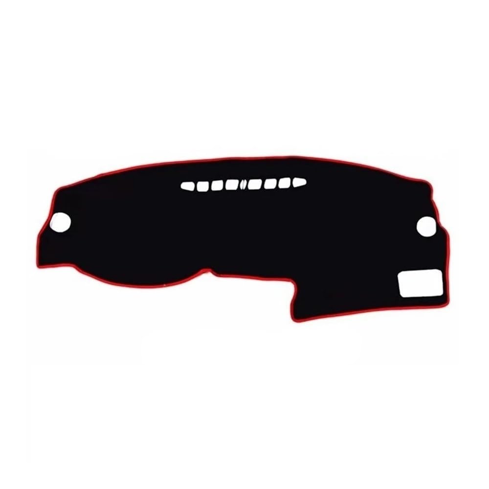 Auto Armaturenbrett Abdeckung Für V&W Für Jetta Für Golf 4 MK4 1997 1998 1999 2000 2001 2002 2003 Dashmat Abdeckung Pad Matte Armaturenbrett Sonnenschutzdach Teppich Auto(RHD,Black(Red Edge)) von Fuicotto