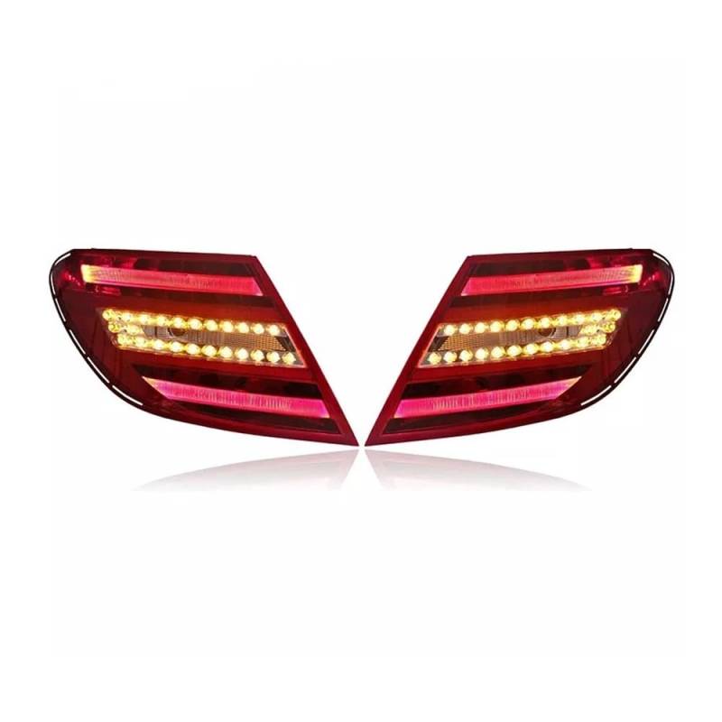 Fuicotto Auto Rückleuchten Auto Rücklicht Für Benz Für W204 C Klasse 2007 2008 2009 2010 Upgrade Rücklicht Hinten Lampen Modifizierte Teile von Fuicotto