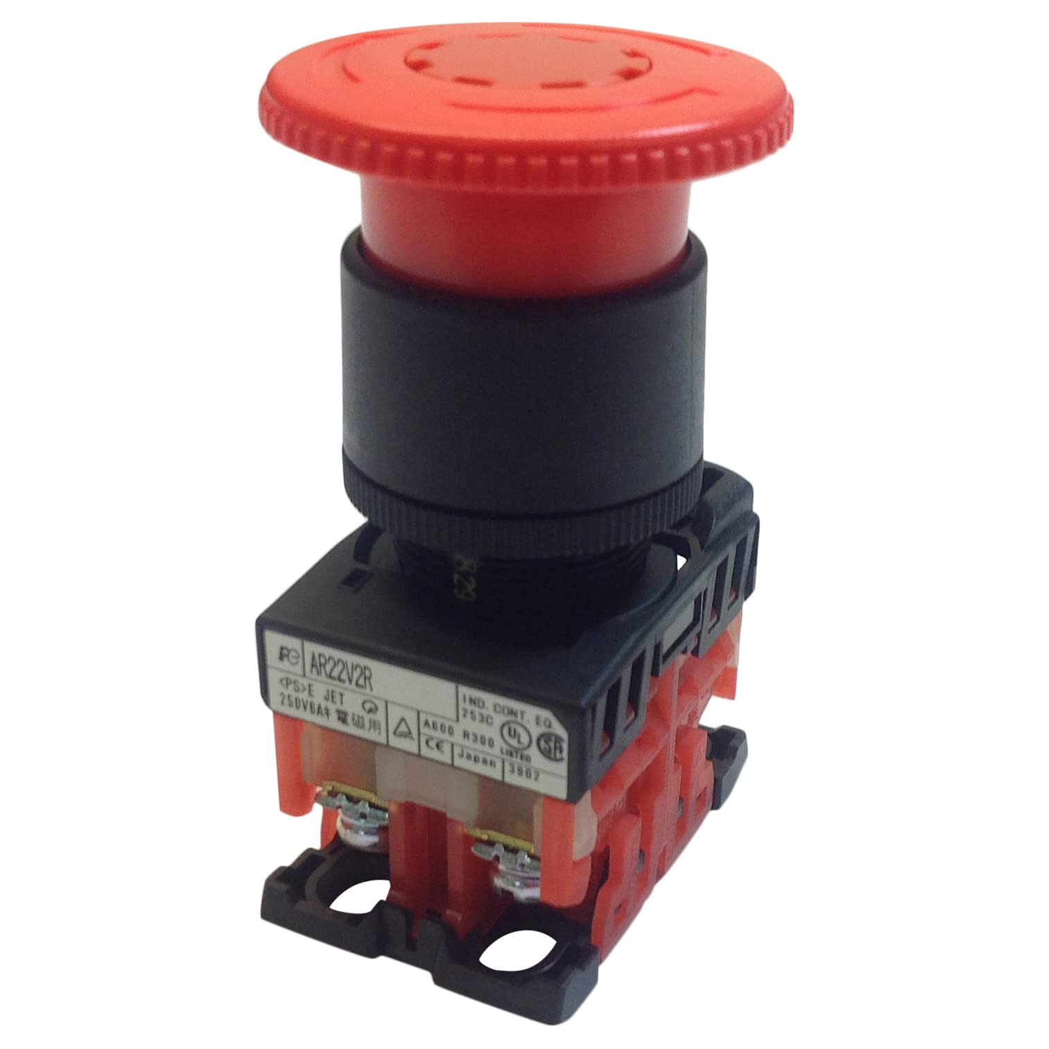 AR22V2R-02R | AR22V2R-02R | FUJI PUSHBUTTON E-STOP PUSH-LOCK, TURN-RESET (40MM DIA) 2NC RED von Fuji Electric
