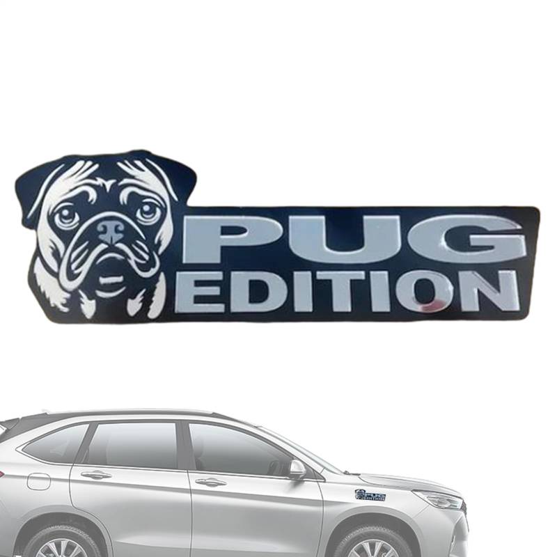 Fukamou Hunde-Auto-Emblem, Acryl-Hunde-Auto-Emblem,3D-Acryl-Auto-Heckklappen-Hundeabzeichen-Aufkleber | Auto-Außenembleme- Für Auto, LKW, Wohnmobil, Boot, Kfz-Abzeichenaufkleber, Autodekoration von Fukamou