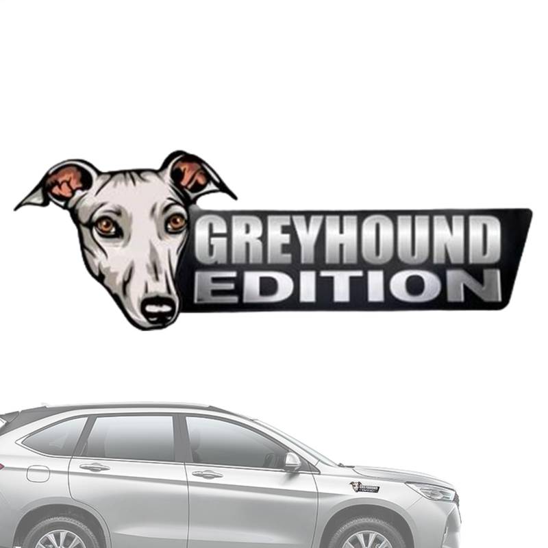 Fukamou Hunde-Auto-Emblem, Acryl-Hunde-Auto-Emblem,3D-Acryl-Auto-Heckklappen-Hundeabzeichen-Aufkleber | Auto-Außenembleme- Für Auto, LKW, Wohnmobil, Boot, Kfz-Abzeichenaufkleber, Autodekoration von Fukamou