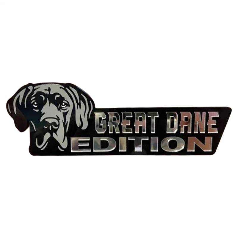 Fukamou Hunde-Auto-Emblem, Acryl-Hunde-Auto-Emblem,3D-Acryl-Auto-Heckklappen-Hundeabzeichen-Aufkleber | Auto-Außenembleme- Für Auto, LKW, Wohnmobil, Boot, Kfz-Abzeichenaufkleber, Autodekoration von Fukamou