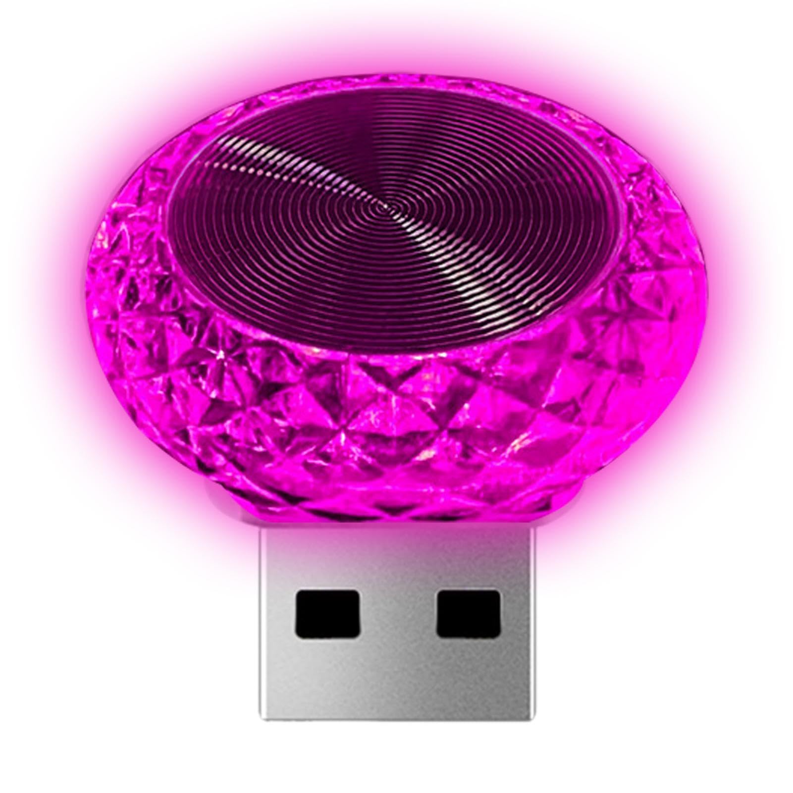 Fukamou USB-LED-Auto-Innenatmosphärenlampe | LED Bunte Nachtdekoration Mini-USB-Licht - Ambientebeleuchtung LED-Leuchten Für Den Autoinnenraum von Fukamou
