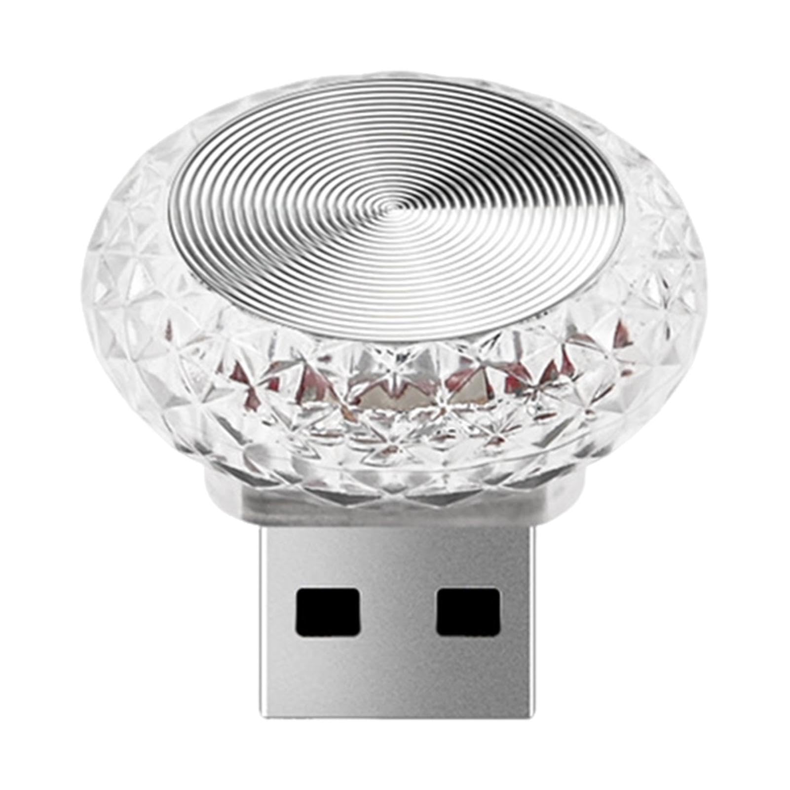 Fukamou USB-LED-Auto-Innenatmosphärenlampe | LED Bunte Nachtdekoration Mini-USB-Licht - Ambientebeleuchtung LED-Leuchten Für Den Autoinnenraum von Fukamou
