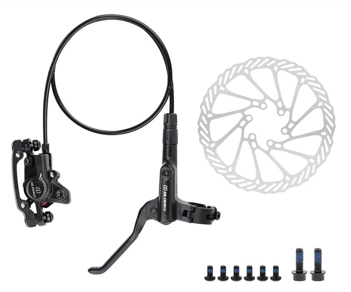 Fahrrad Hydraulische Scheibenbremse Set Links Vorne 800mm Mountainbike Bremse Aus Aluminiumlegierung Mit Is/PM Caliper Adapter Und 160mm Rotor Für BMX Fahrrad Hydraulische Scheibenbremse Set Links Vorne 800mm Mountainbike Bremse Aus Aluminiumlegierung Mit Is/PM Caliper Adapter Und 160mm Rotor Für BMX von FukkeR