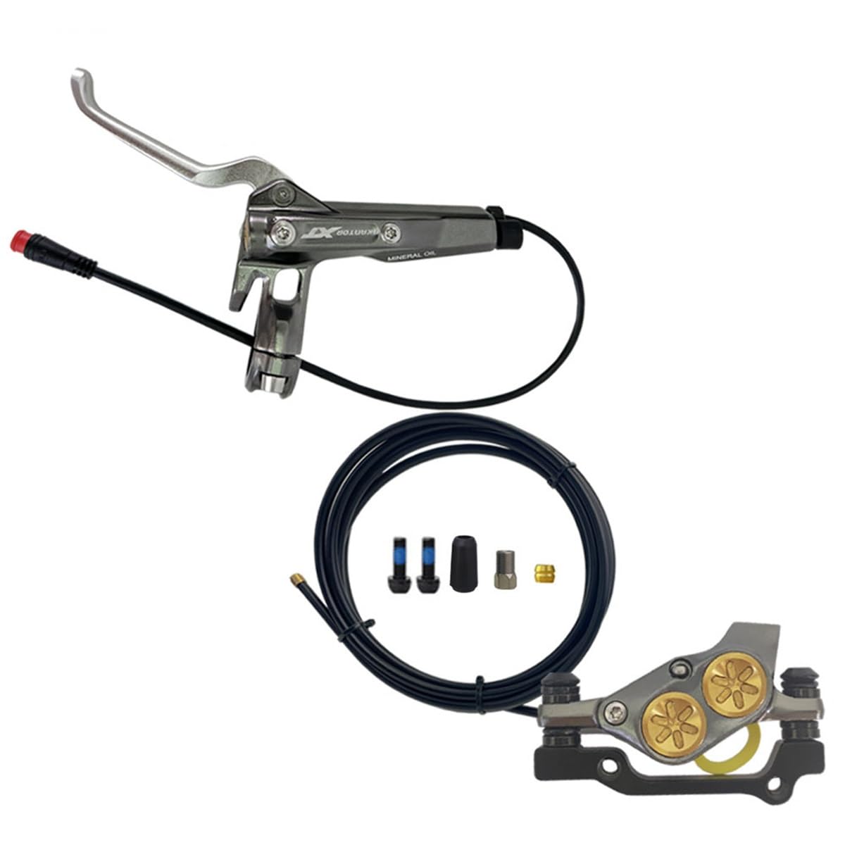 MTB Hydraulische Scheibenbremse Links Hinten 1850mm Rennrad Fahrrad Ölbremse Bremse Aluminium Mit Universal PM Caliper Adapter Fur 160mm/180mm Rotoren MTB Hydraulische Scheibenbremse Links Hinten 1850mm Rennrad Fahrrad Ölbremse Bremse Aluminium Mit Universal PM Caliper Adapter Fur 160mm/180mm Rotoren von FukkeR