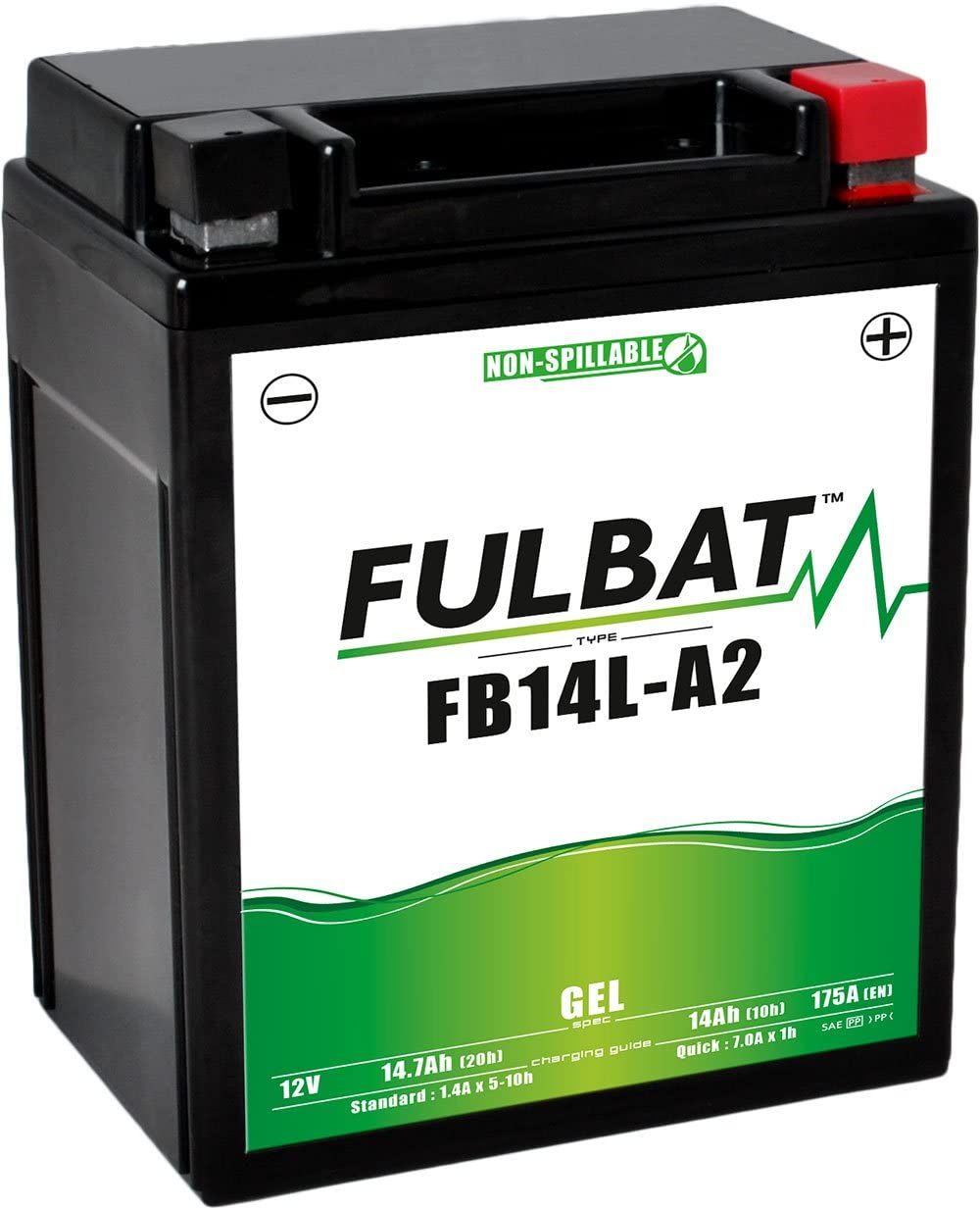 Batterie Fulbat YB14L-A2 Gel 12V 14Ah (Wartungsfrei) von Fulbat