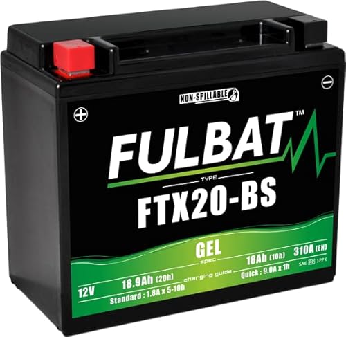 Batterie ftx20-bs fulbat 12v18ah lg175 l87 h155 (gel - sans entretien) - activee usine von Fulbat