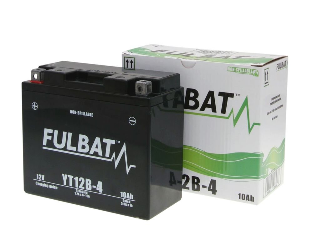 FULBAT Batterie 12 V 10 Ah (FT12B-4) [wartungsfrei & versiegelt] kompatibel für YAMAHA FZS600, S, Fazer 600 ccm Baujahr 98-03 von Fulbat