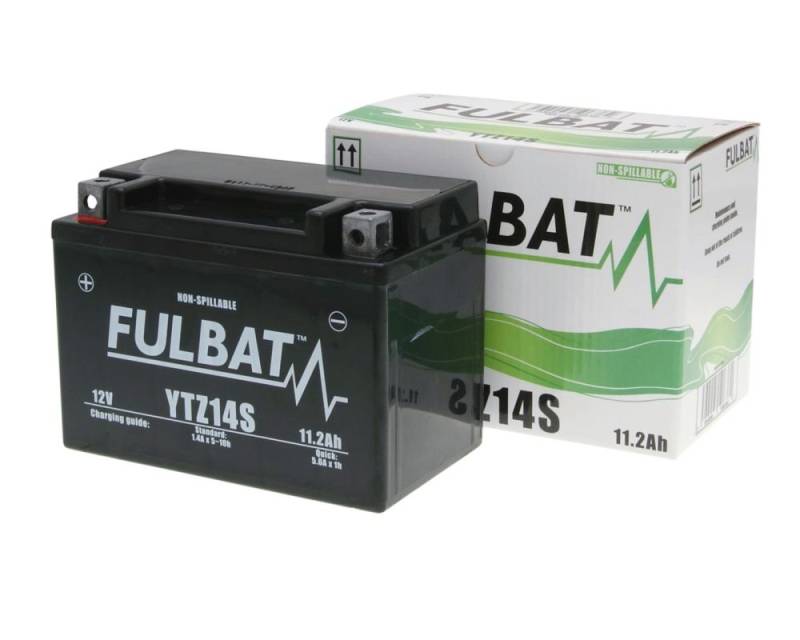 FULBAT Batterie 12 V 11,2 Ah (FTZ14S) [wartungsfrei & versiegelt] kompatibel für YAMAHA FZ1 / Fazer 1000 06 von Fulbat