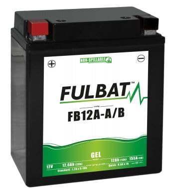 FULBAT Motorradbatterie FB12A-A/B (12N12A-4A-1) / YB12A-A 12V 12,6AH 155A von Fulbat