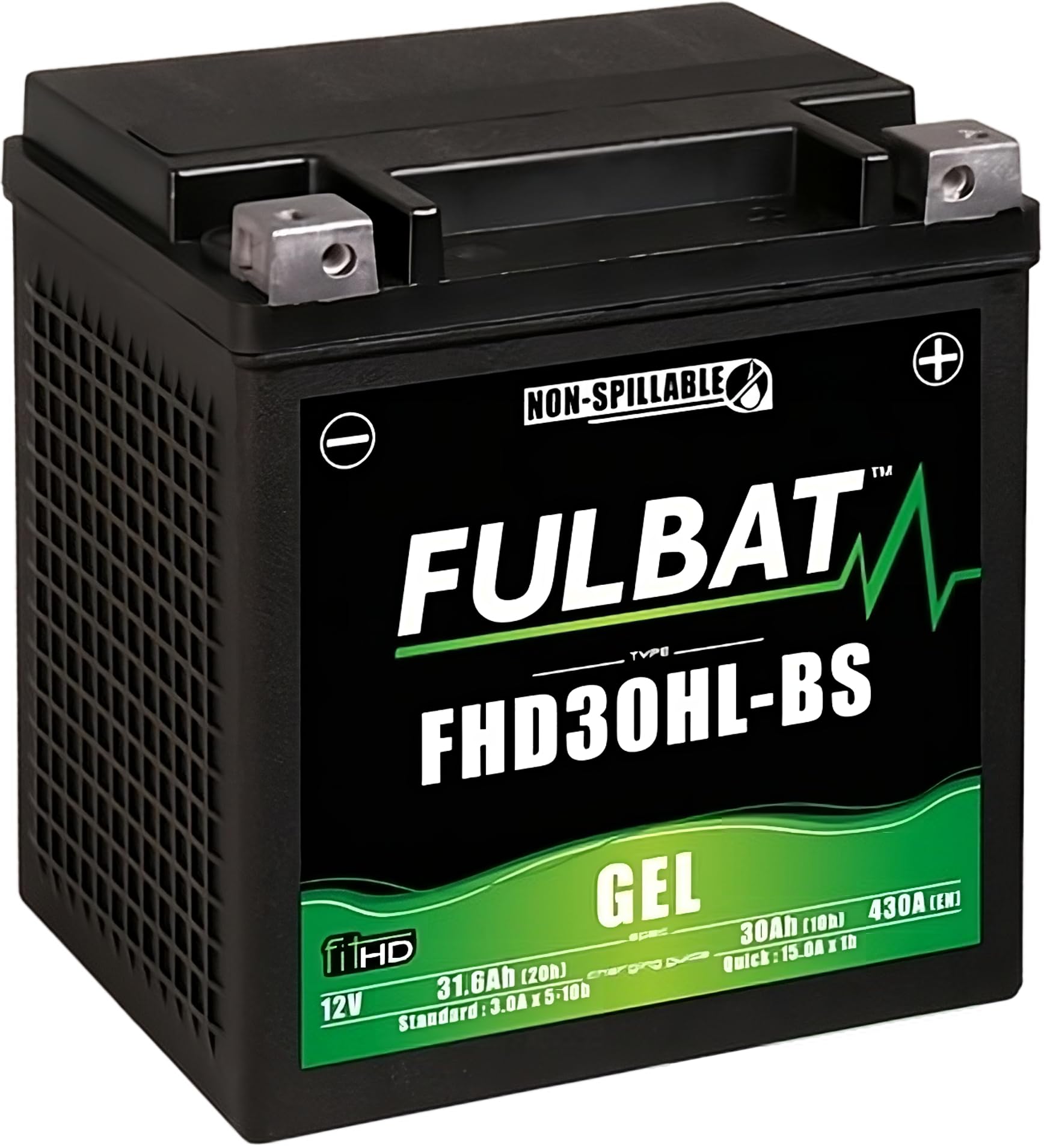 Batterie Fulbat YHD30HL-BS Gel SLA 12V 30Ah (Harley Davidson Wartungsfrei) von Fulbat