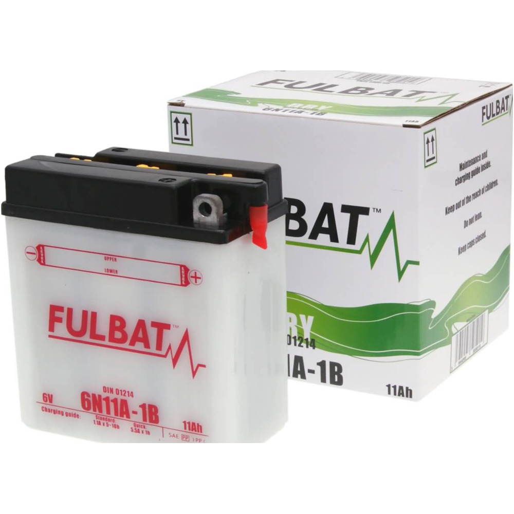 Fulbat fb550501 akku batterie  6v 6n11a-1b dry inkl. säurepack von Fulbat