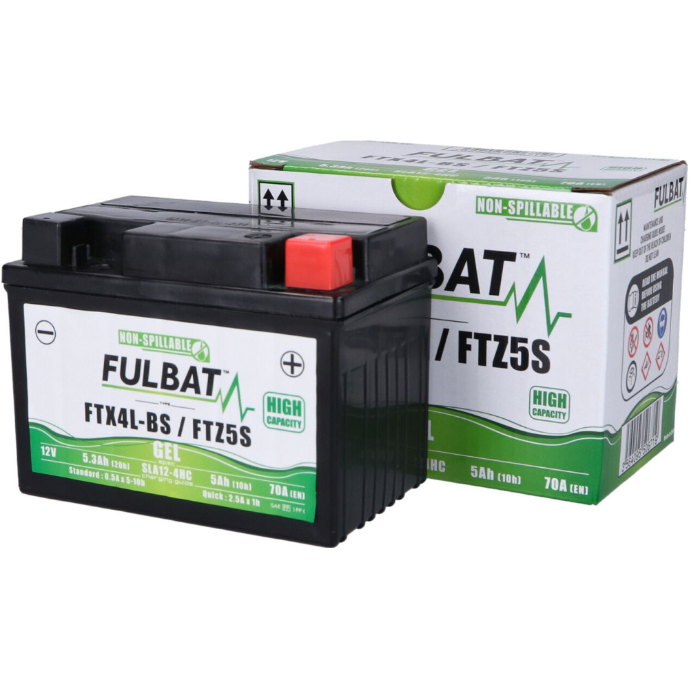 Fulbat fb550671 akku batterie  high power 5ah gel +25% ftx4l-bs / ftz5s sla von Fulbat