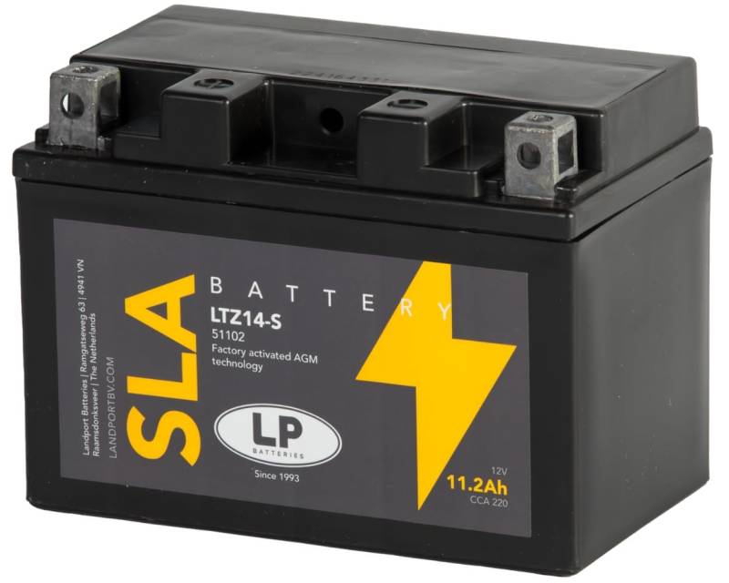 Tashima – Motorradbatterie YTZ14S, wasserdicht SLA 12 V/11,2 Ah von Fulbat