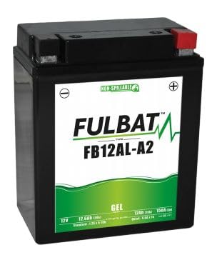FULBAT - Akku für Motorrad FULBAT GEL FB12AL-A2 / YB12AL-A2 12 V 12,6 Ah 150 A von Fulbat