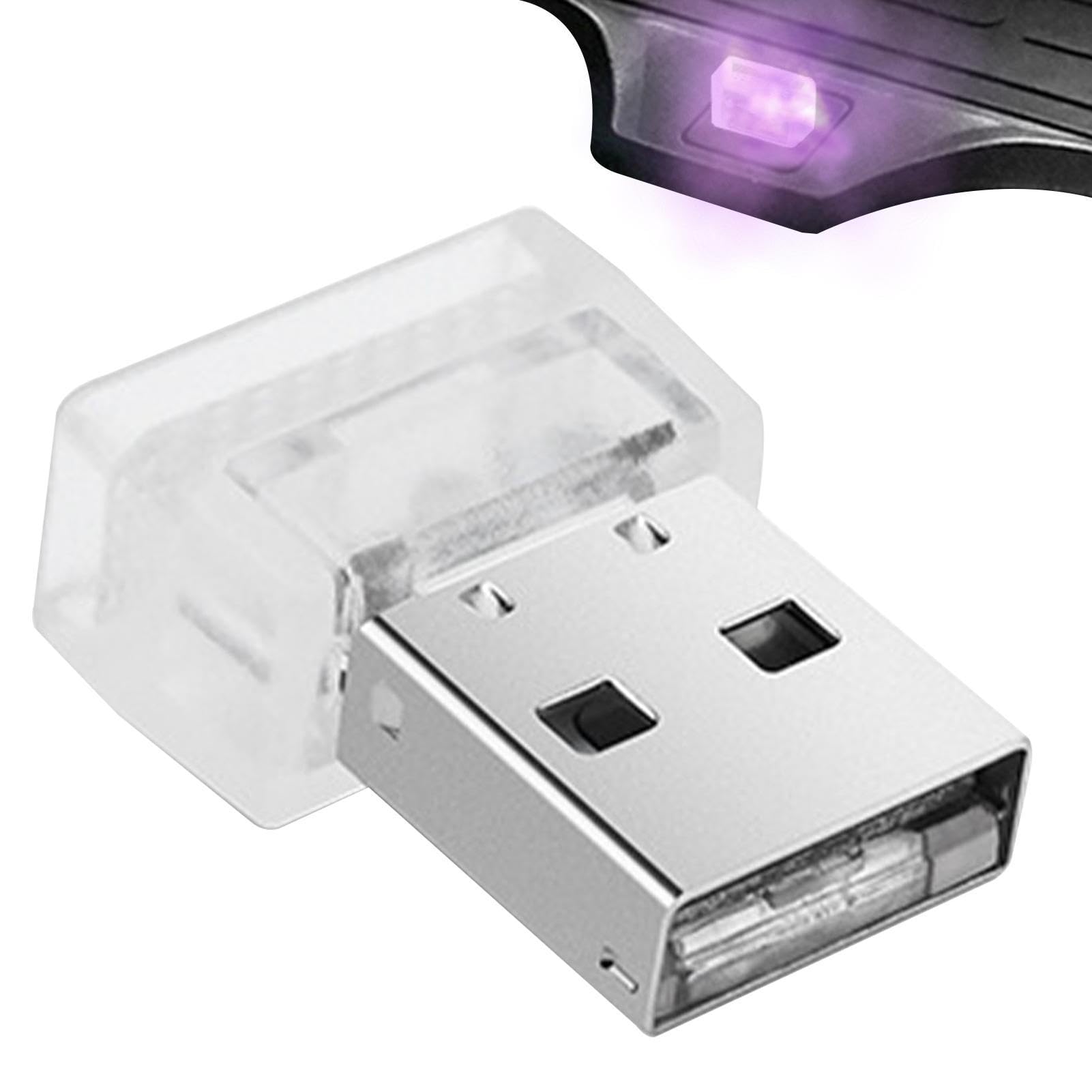 USB-LED-Atmosphäre Licht – Innen-USB-Lampe mit Mini-Umgebungsbeleuchtung, Auto-Innenraumatmosphärenlichter für Schlafzimmer, Mini-Innenbeleuchtung für LKW, Autos, SUVs Fulenyi von Fulenyi