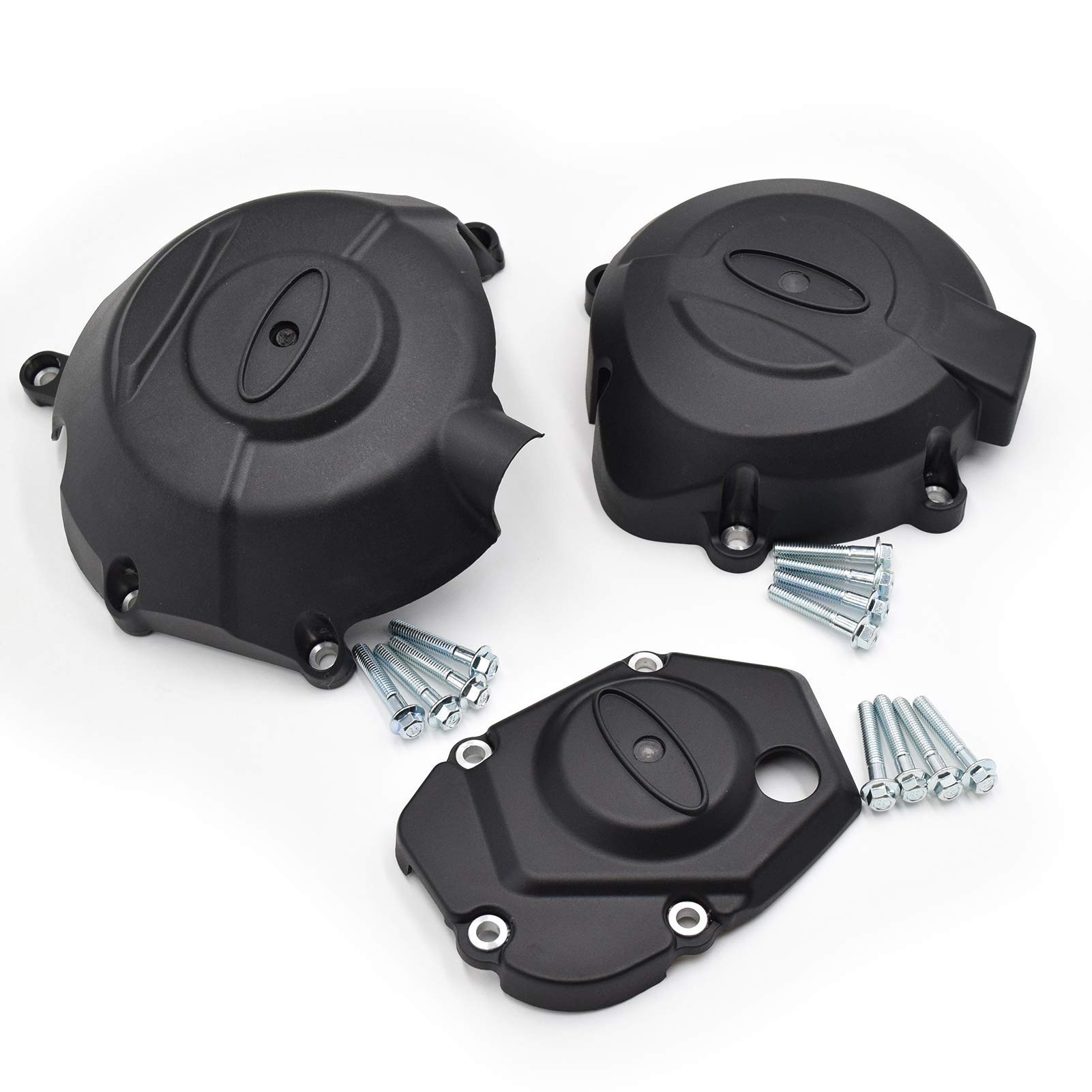 Für Motorschutz Z900 2017 2018 2019 2020 Kawasaki Z1000 2011-2020,Motorradabdeckungen Motorschutz Rahmen Motorrad Starter Motor Stator Protector Cover Slider Motor Frame Cover Protector Schwarz von Fullibars