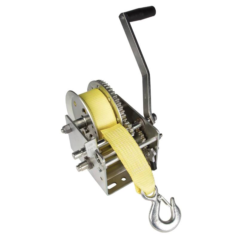 Fulton 142424 Seilwinde 1451,5 kg, 2-Gang mit robustem 20' Gurt, 1 Pack von Fulton