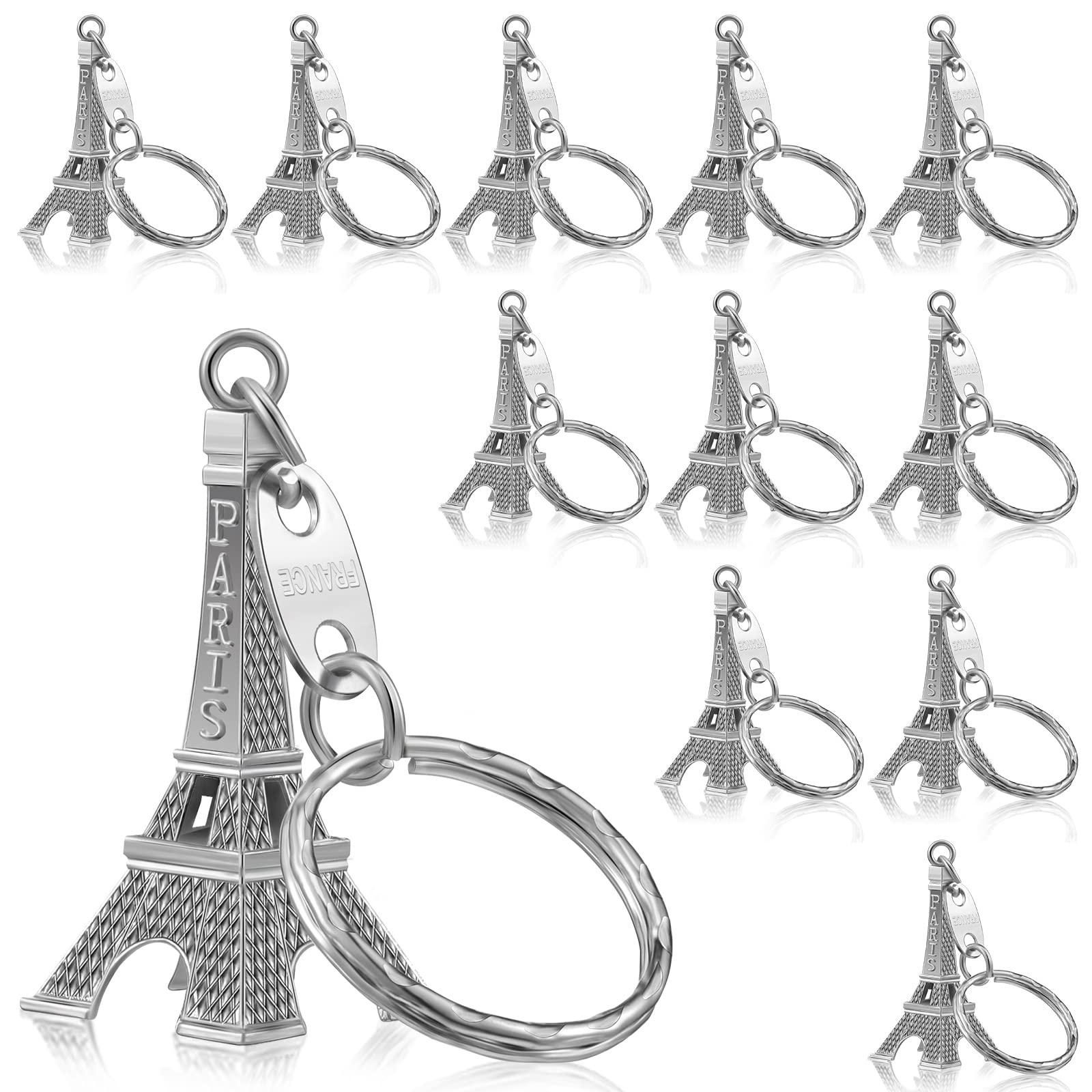 Fumete 80 Stück Eiffelturm Schlüsselanhänger Paris Eiffelturm Schlüsselanhänger Retro Französisch Souvenirs Schlüsselanhänger Eiffelturm Schlüsselanhänger für Weihnachten Home Schmuck Tischdekoration von Fumete