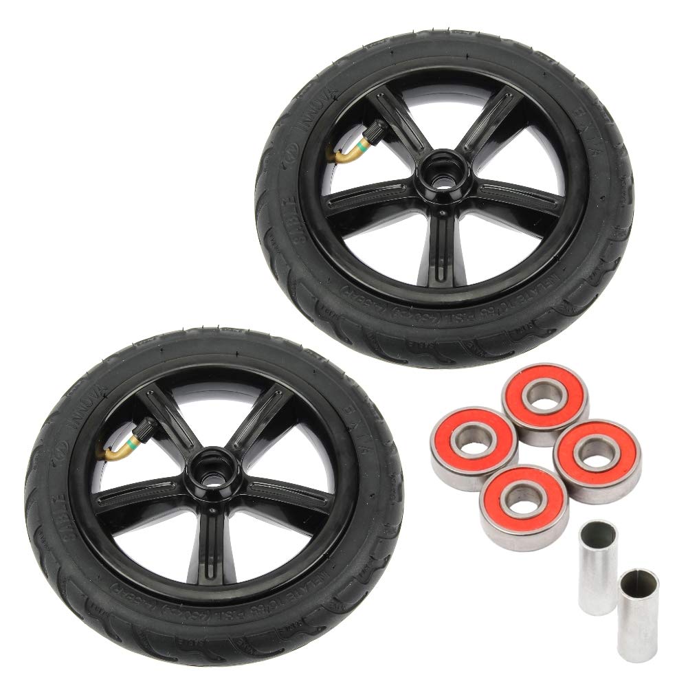 2 Stück Big Wheel 200mm / 205mm Scooter Air Luft Reifen-Set inklusive Kugellager + Spacer - Ersatz-Rollen 2 Stück Big Wheel 200mm / 205mm Scooter Air Luft Reifen-Set inklusive Kugellager + Spacer - Ersatz-Rollen von FunTomia