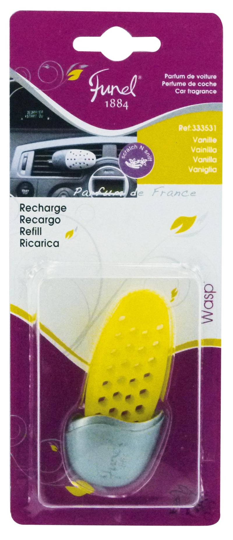 Funel 333531 Funwasps Nachfüllpack, Vanille von Funel