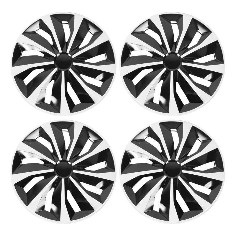 15 -Zoll -Rad -Hub -Hubabdeckung, SNAP -ON, Impact Proof, ABS R15 Hubcap RIM -Abdeckungen mit Geeignetem für Clio, Ersatz für den Sitz und Mehr, Wodurch Personalisierten Stil von Funien