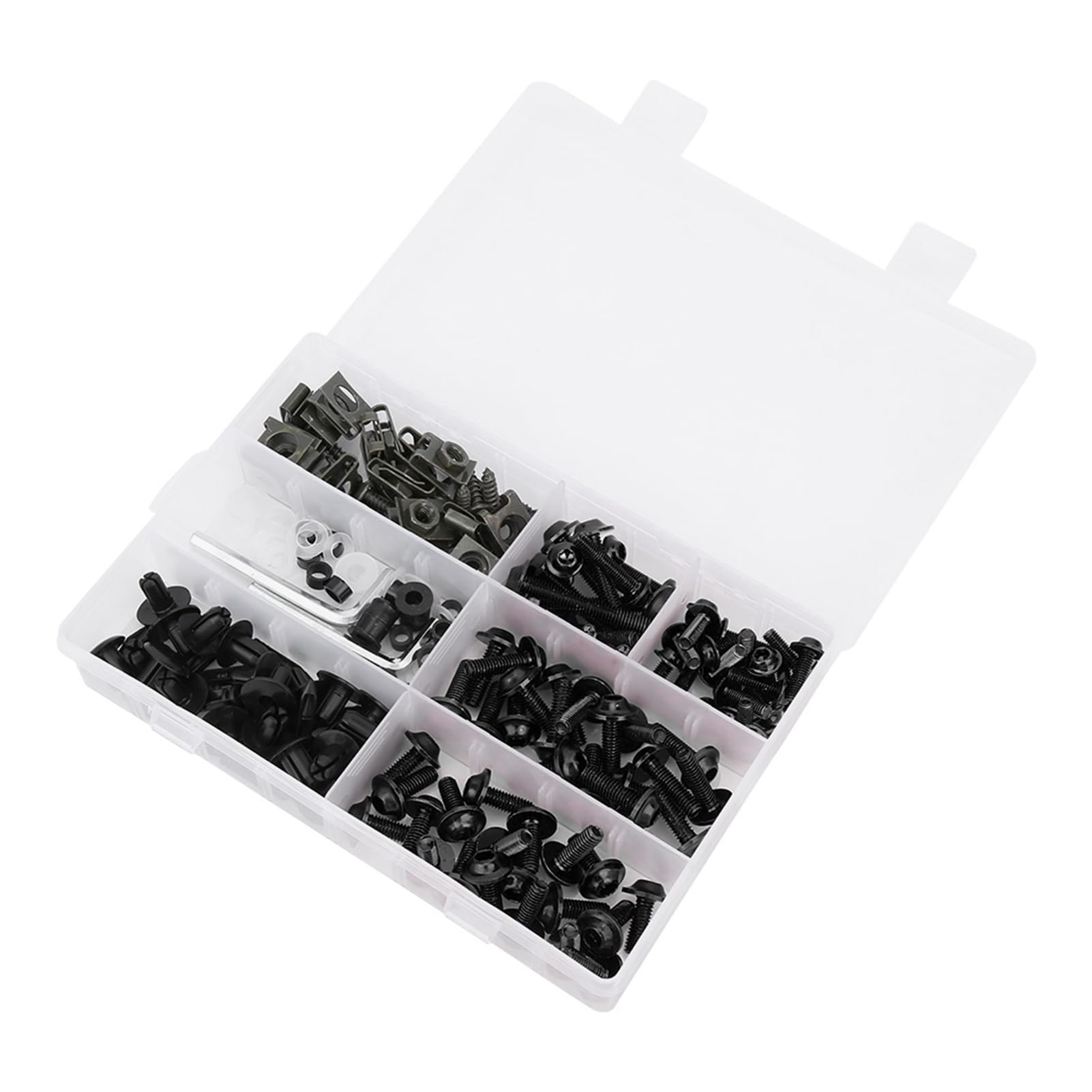 Billet Aluminiumverkleidung Bolzen Kit, M5 M6 Windschutzscheibenschrauben für die Meisten Motorräder, Enthält Hardware für Alle Verkleidungsteile, ABS+Aluminium, 6 Optionale Billet Aluminiumverkleidung Bolzen Kit, M5 M6 Windschutzscheibenschrauben für die Meisten Motorräder, Enthält Hardware für Alle Verkleidungsteile, ABS+Aluminium, 6 Optionale von Funien