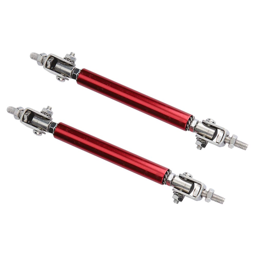 Einstellbare 75-mm-Auto-Stoßstange-Beschützer Lippenstab Splitter Strebe Stribbuhl, Universell für Vordere Heck, Einfache und Kompakte, Ultra-harte Konstruktion mit (Rot) von Funien