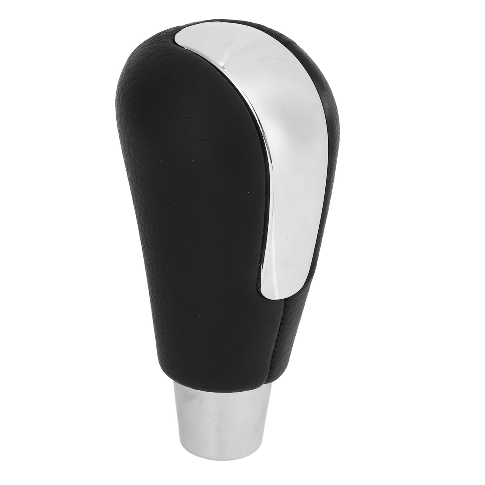 Hochleistungs -Ausrüstungs -Hebelknopf, Bequemer Touch -Feeling -Ersatz für Gearstick -Kopf für 3 2008-2011, PVC + ABS + Künstliches Ledermaterial, Einfache Installation, (Chrom) von Funien