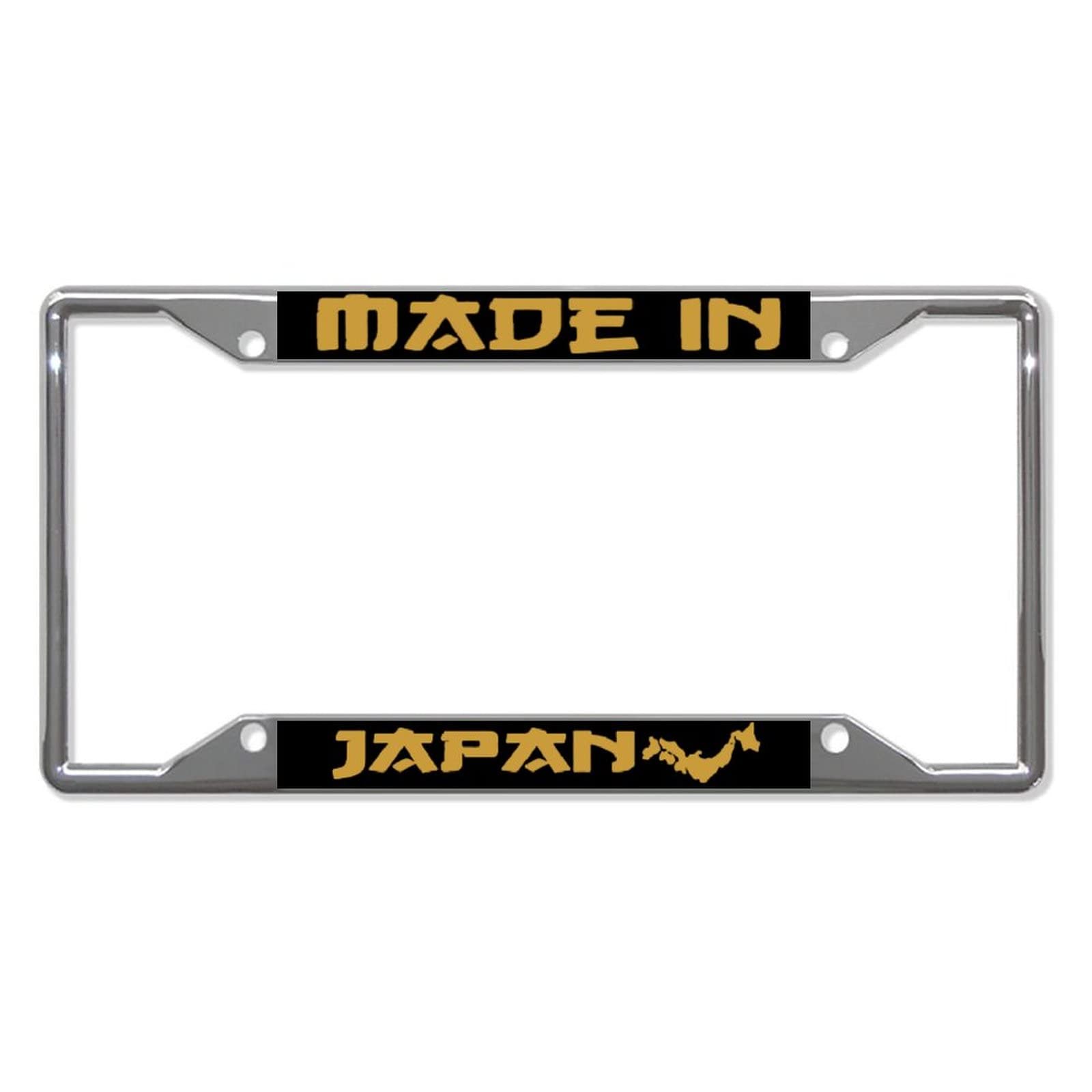 Made in Japan Metal Kennzeichenrahmen Auto Auto Tag Holder - 4 Löcher Kennzeichenabdeckungen Halter Rahmen von Funlucy