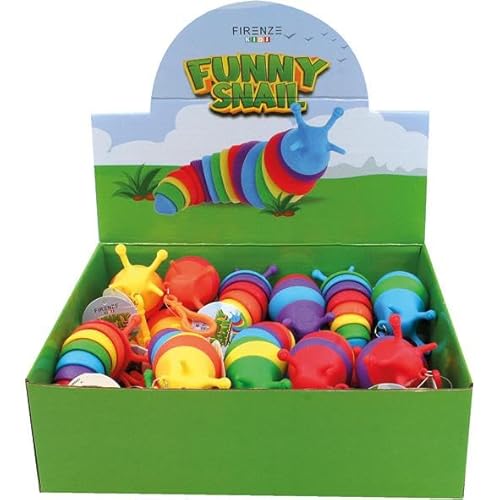 Funny Snail Keychain ca. 10 cm Farbe assiert Schlüsselanhänger, Erwachsene, Unisex, Mehrfarbig (mehrfarbig), Einheitsgröße von Funny Snail