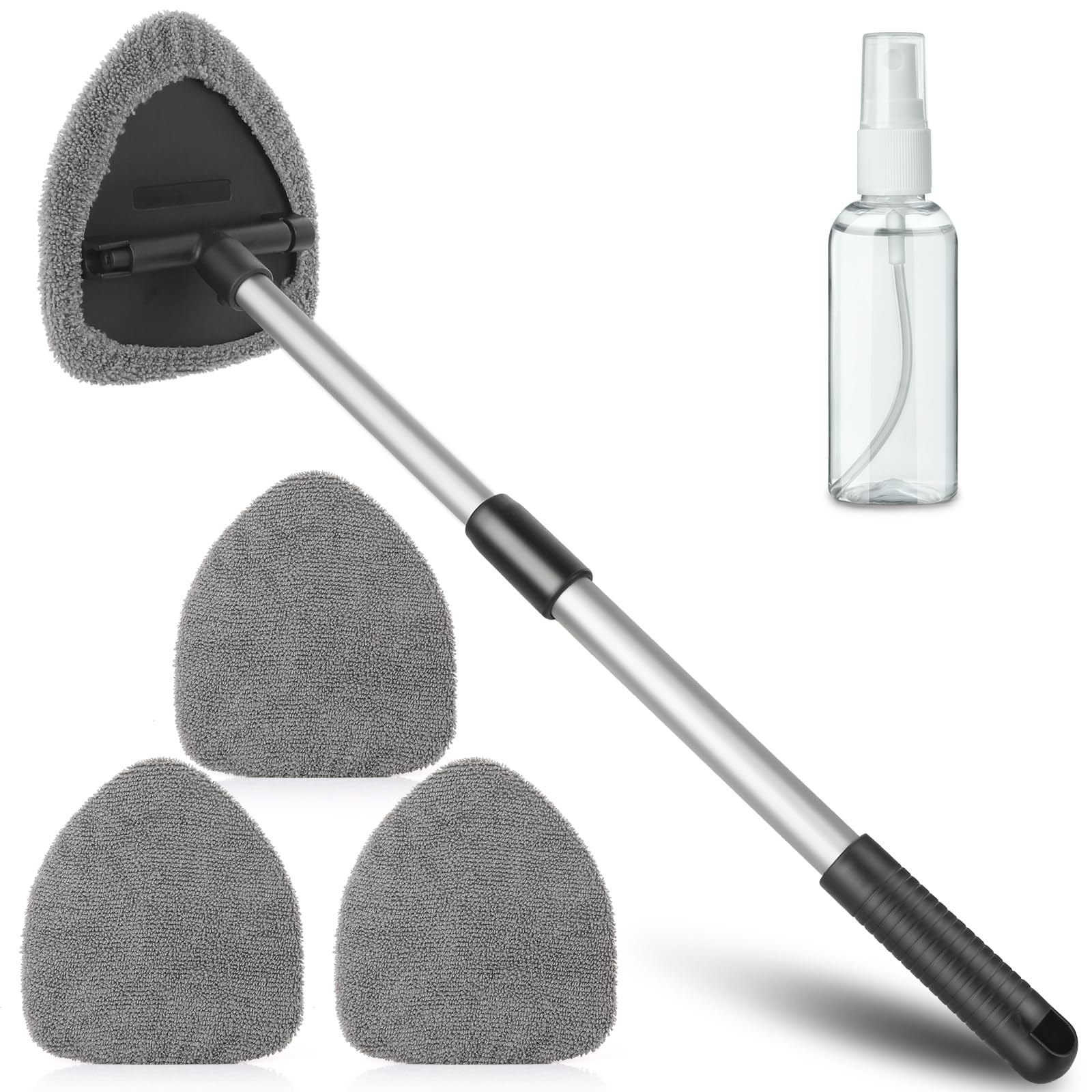 Funyord Scheibenreiniger Auto, Autoscheiben Innenreiniger, Erweiterbares Windschutzscheiben Reiniger mit 4 Mikrofaserpads und Sprühflaschen, Multifunktionaler Auto Fensterwischer Kit Funyord Scheibenreiniger Auto, Autoscheiben Innenreiniger, Erweiterbares Windschutzscheiben Reiniger mit 4 Mikrofaserpads und Sprühflaschen, Multifunktionaler Auto Fensterwischer Kit von Funyord