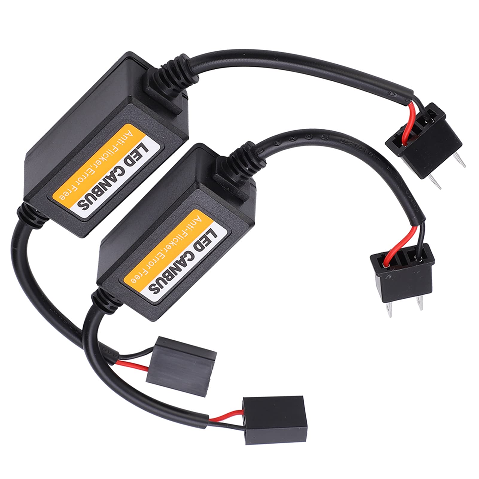 Error Canceller, Plug-and-Play DC 9V-16V LED-Decoder 2 Stück H7-Buchse zum Beseitigen von Fehlercodes auf dem Armaturenbrett des Autos Error Canceller, Plug-and-Play DC 9V-16V LED-Decoder 2 Stück H7-Buchse zum Beseitigen von Fehlercodes auf dem Armaturenbrett des Autos von Fupei