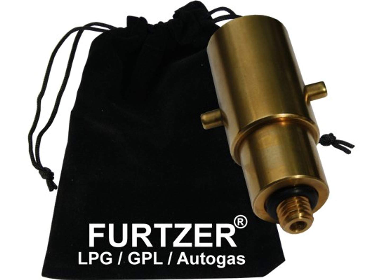 LPG GPL Autogas Tankadapter M10 BAJONETT kurz Adapter mit Stoffbeutel by Furtzer® von Furtzer