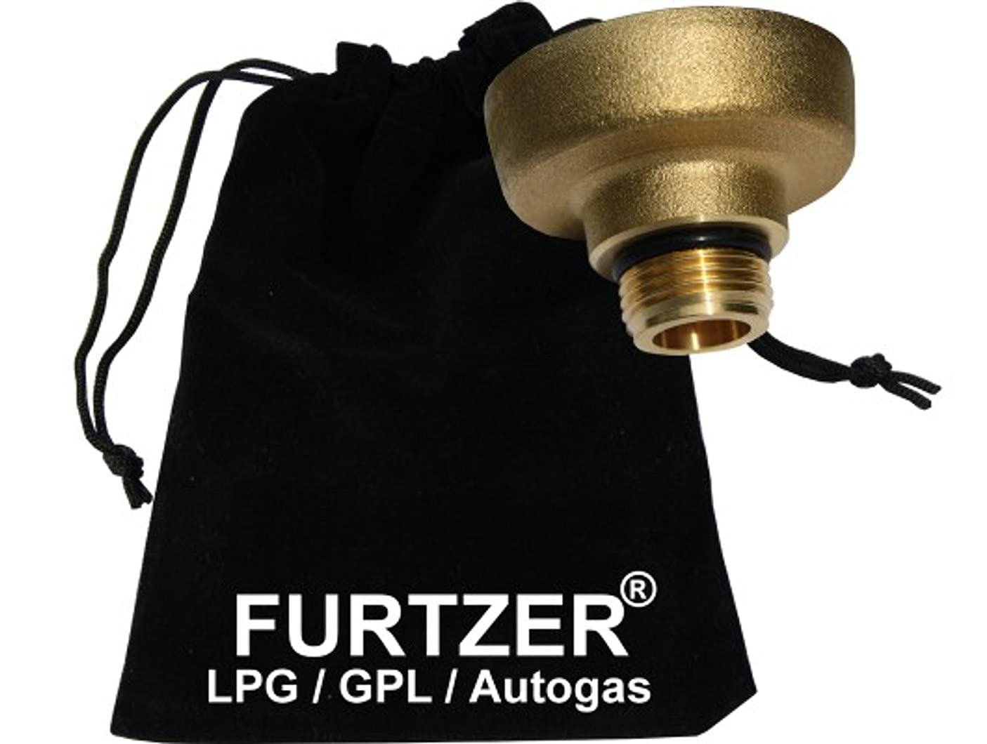 Furtzer LPG GPL Autogas Tankadapter M22 (1 3/4' X W21.8) Dish kurz Adapter mit Stoffbeutel by von Furtzer