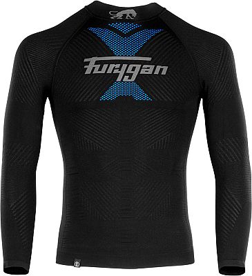 Furygan Active 37.5, Funktionsshirt - Schwarz/Grau/Blau - XL-XXL von Furygan