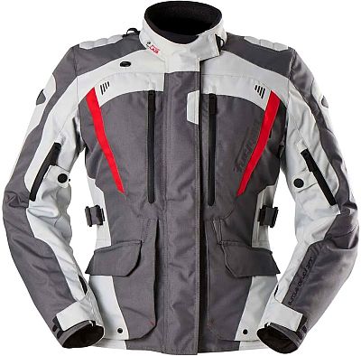 Furygan Apalaches Evo, Textiljacke wasserdicht Damen - Grau/Hellgrau/Rot - S von Furygan