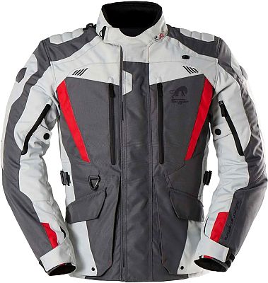 Furygan Apalaches Evo, Textiljacke wasserdicht - Grau/Hellgrau/Rot - XXL von Furygan