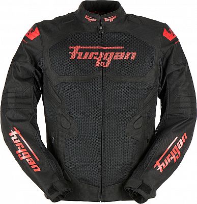 Furygan Atom Vented Evo, Textiljacke - Schwarz/Rot - S von Furygan