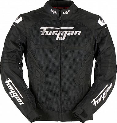 Furygan Atom Vented Evo, Textiljacke - Schwarz/Weiß - M von Furygan