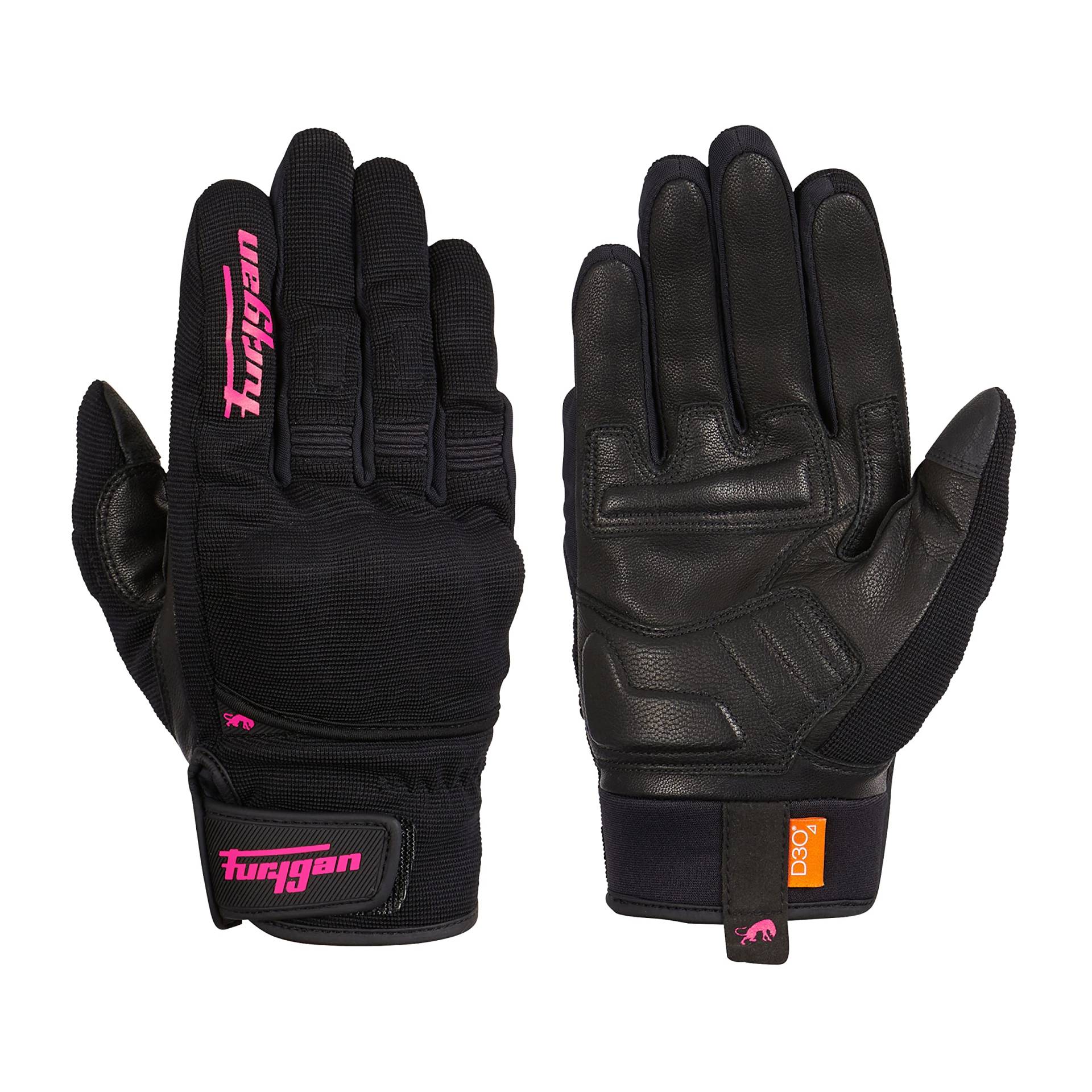 Furygan JET D3O Lady - Damen-Motorradhandschuhe- Handfläche aus 100 % Leder - Taktil - Komfort - Sommerhandschuhe - Atmungsaktiv & leicht - Mittelhandschutz D3O d30, Schwarz-Pink Furygan JET D3O Lady - Damen-Motorradhandschuhe- Handfläche aus 100 % Leder - Taktil - Komfort - Sommerhandschuhe - Atmungsaktiv & leicht - Mittelhandschutz D3O d30, Schwarz-Pink von Furygan