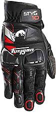 Furygan Styg 10, Handschuhe - Schwarz/Weiß/Rot - S von Furygan