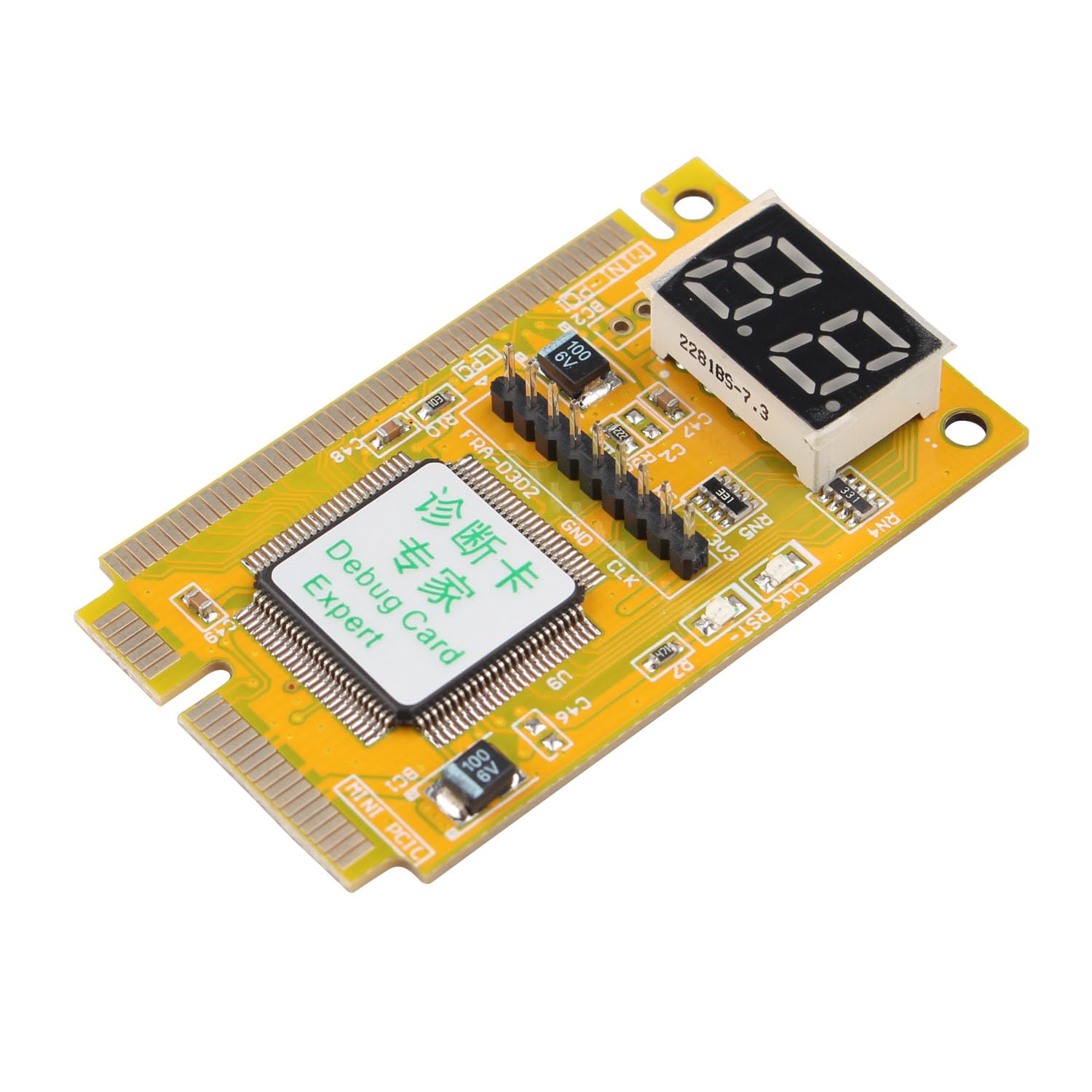 Futheda Mini Pci/Pci-E Karte Lpc Pc Laptop Analysator Tester Modul Diagnose Post Test Card Board Kompatibel mit Notebook Laptop Asus TCL von Futheda