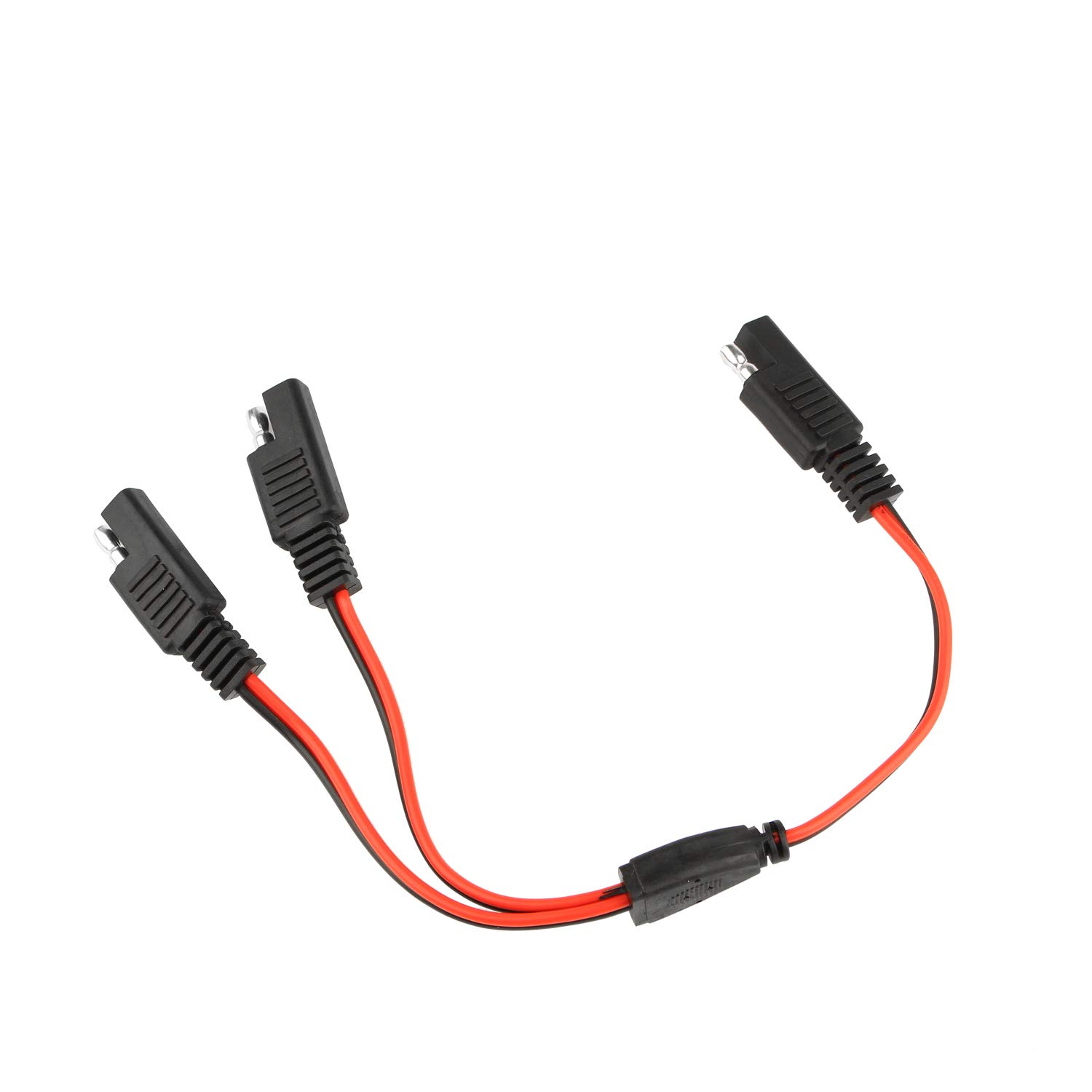 Futheda SAE DC Power Automotive Connector Cord Cable Y Splitter 1 zu 2 SAE Verlängerungskabel Kabelbaum 18AWG 30cm von Futheda