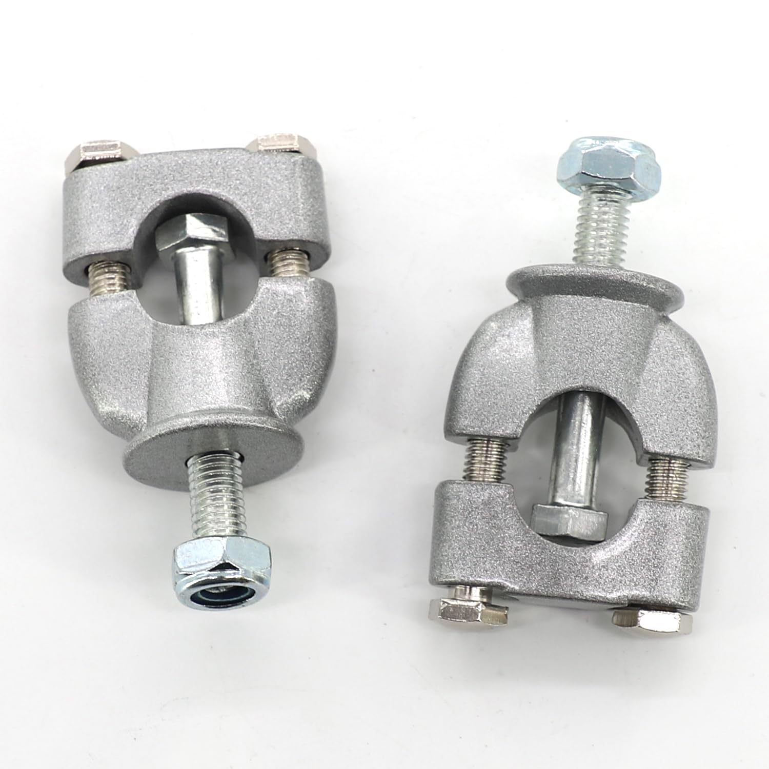 Fuworance 22 mm Motorrad-Lenkererhöhung, Universal-Motorrad-Lenkerhalterung, feste Klemme, Heber, Lenkerhalter, Griffe, passend für ATV, Dirtbike, Aluminiumlegierung, 2 Stück, Silber Fuworance 22 mm Motorrad-Lenkererhöhung, Universal-Motorrad-Lenkerhalterung, feste Klemme, Heber, Lenkerhalter, Griffe, passend für ATV, Dirtbike, Aluminiumlegierung, 2 Stück, Silber von Fuworance